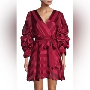 Alice + Olivia Santina Tuck Sleeve Mini Dress-NWOT